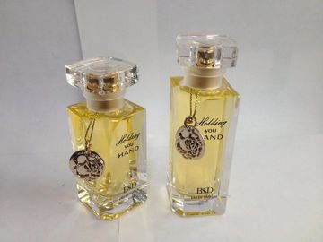 Composição de vidro recarregável das garrafas do pulverizador das garrafas de perfume do quadrado que empacota o OEM