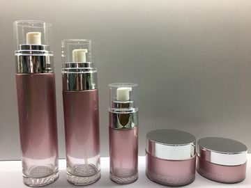 A loção de empacotamento do cosmético de vidro feito sob encomenda engarrafa os frascos de creme a cor e imprimir personalizados
