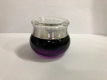 O creme de empacotamento cosmético dos frascos de creme de vidro redondos engarrafa a várias cor e impressão