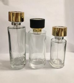 atomizador de vidro luxuoso do pulverizador da garrafa de perfume de 30ml 50ml 100ml com o OEM de alumínio do tampão