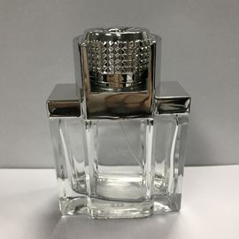 composição de vidro luxuosa das garrafas de perfume do atomizador 100ML de vidro que empacota a cor e imprimir personalizados