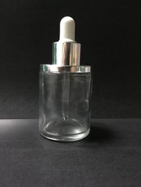 O conta-gotas 60ML de vidro claro engarrafa a garrafa de óleo essencial Skincare que empacota o OEM