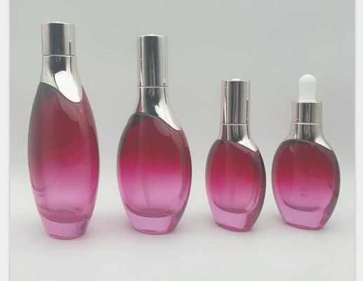 O conta-gotas de vidro oval das garrafas de óleo essencial engarrafa Skincare que empacota o logotipo e a cor personalizados