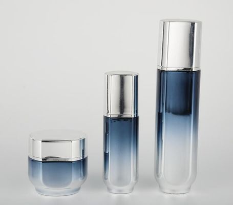 Frascos cosméticos de vidro personalizados Skincare da garrafa e do creme que empacota a vários pintura e Silkscreen