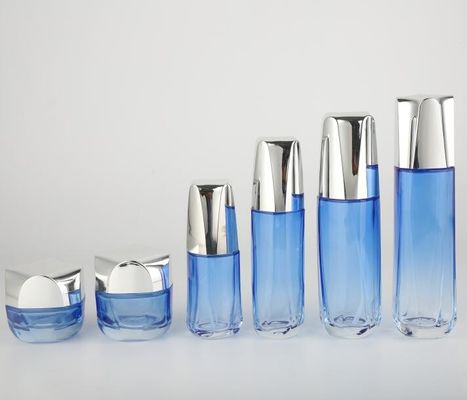 Cuidados com a pele cosméticos da garrafa que empacotam o OEM de vidro dos frascos do creme de MSDS 40ml