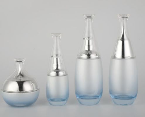 Garrafas cosméticas de vidro atrativas da bomba garrafa/100ml da bomba/cosmético que empacota a vária cor
