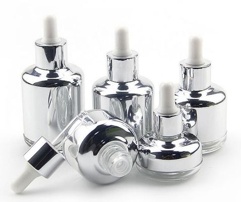 Reutilizando as garrafas de óleo essencial de vidro de 20ml 60ml para Skincare que empacota o OEM com forma diferente do conta-gotas