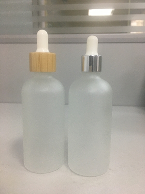100ml 120ml geou o tampão de parafuso de vidro MSDS da garrafa do conta-gotas para o óleo essencial