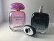 Garrafas de perfume luxuosas pretas do inclinação do rosa do inclinação com tampão do atomizador