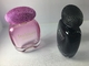 Garrafas de perfume luxuosas pretas do inclinação do rosa do inclinação com tampão do atomizador