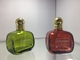 Cor vermelha verde transparente luxuosa de garrafas de perfume do pulverizador do atomizador