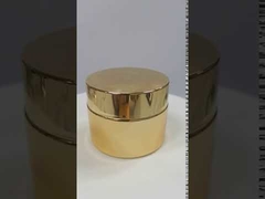 Frasco de vidro vazio para creme para embalagem cosmética com tampa de plástico