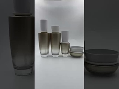 Botelha de loção Botelha cosmética com bomba e tampa Jar de creme Embalagem cosmética OEM