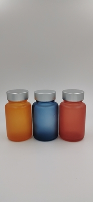 Garrafa de vidro de empacotamento da cápsula do frasco cosmético reusável de 100ml 150ml