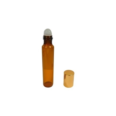 O rolo de vidro de vidro da garrafa de perfume 8ml engarrafa o rolo no logotipo da tela de seda do OEM da garrafa