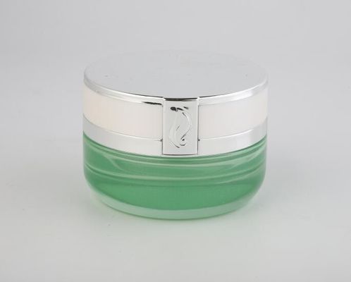 Cosmético de vidro dos frascos do creme dos recipientes cosméticos luxuosos seguros que empacota o projeto personalizado