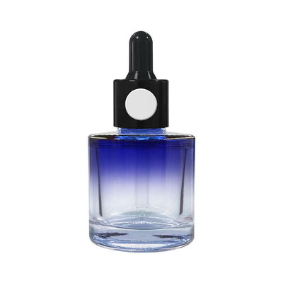 garrafas de vidro de empacotamento cosméticas do óleo essencial da garrafa do conta-gotas do botão de 30ml 20ml 15ml