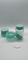 Frascos de loção de vidro cosmético frasco forma cilíndrica design clássico 100 ml