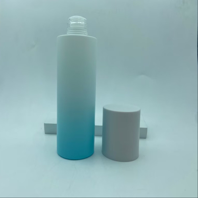 Embalagem Cosmética para Cuidados com a Pele, Toner Gradiente Azul Claro, Frasco de Vidro com Tampa de Rosca