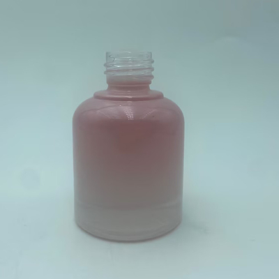 2025 Garrafa de vidro cor-de-rosa reciclável para gotas de óleo Garrafas com colarinho de prata Luxury Wholesale 30ml