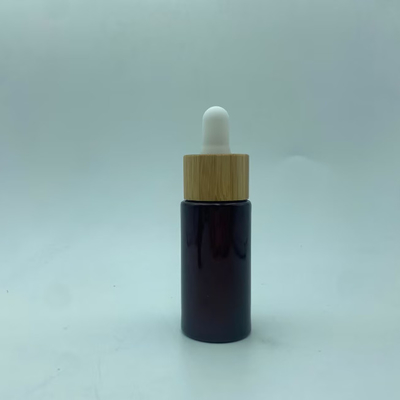 15ml garrafa de óleo essencial vermelho escuro garrafa de gotas de vidro embalagem cosmética para óleo de soro logotipo personalizado e pintura OEM