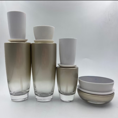 Botelha de loção Botelha cosmética com bomba e tampa Jar de creme Embalagem cosmética OEM