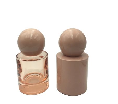 Frascos de Perfume de Vidro de Luxo Personalizados de 30ml e 50ml  Frasco de Vidro com Borrifador ou Bomba de Soro Tampa Redonda para Produto de Soro