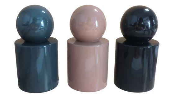 Frascos de Perfume de Vidro de Luxo Personalizados de 30ml e 50ml  Frasco de Vidro com Borrifador ou Bomba de Soro Tampa Redonda para Produto de Soro