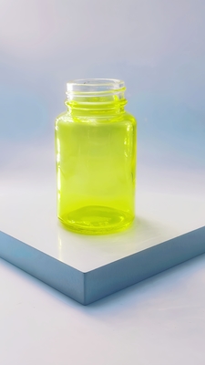 Frasco de cápsula de vidro de 100ml, frasco de suplemento capilar, cápsula redonda de vidro para soro para os olhos e soro facial OEM