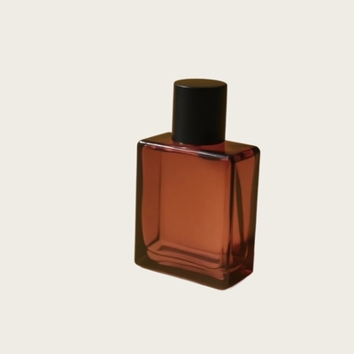 25 ml Fota de vidro de perfume retângulo plano OEM Marca privada embalagem cosmética Fota fabricante
