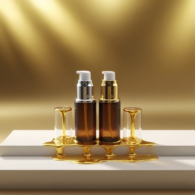 Botão de Loção de Vidro 15ml Serum Vermelho Escuro Botão com Loção de Olho Brilhante de Pomba de Ouro / Prata Botão de Pomba Botão Cosmético Botão OEM
