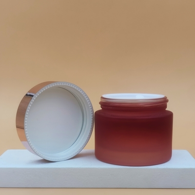 frascos cosméticos de vidro azuis do creme de 20g 30g 50g, OEM de creme de empacotamento cosmético das garrafas do frasco de vidro