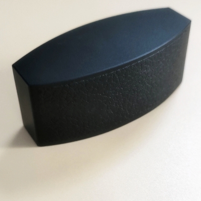Custom 100ml vidro quadrado luxo e elegante frasco de perfume vazio bomba pulverizador gradiente preto e azul cor 15mm pescoço