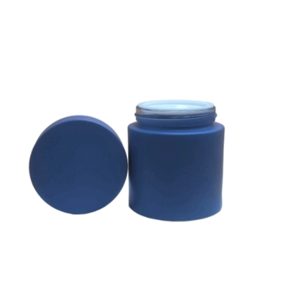 Nova Chegada 2025 Pote Cosmético Redondo de Vidro de 100g com Tampa de Plástico para Creme para a Pele, Máscara, Creme para Olhos e Rosto - Serviço OEM Disponível