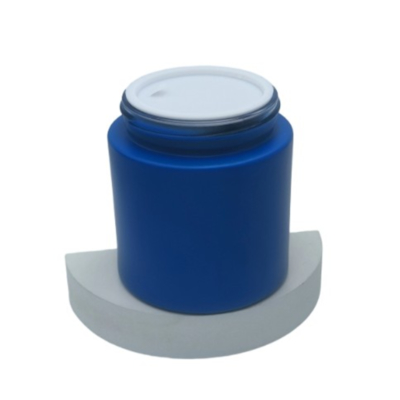 Nova Chegada 2025 Pote Cosmético Redondo de Vidro de 100g com Tampa de Plástico para Creme para a Pele, Máscara, Creme para Olhos e Rosto - Serviço OEM Disponível