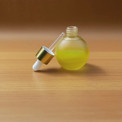 Frasco de soro de vidro de 30ml com gradiente personalizado para cuidados com a pele com conta-gotas de umidade facial - Embalagem cosmética