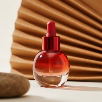 Garrafa de soro de 30 ml/40 ml/50 ml para cuidados com a pele - Garrafa de vidro de óleo essencial para o rosto com conta-gotas