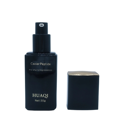 Grosso Luxo 30ml Quadrado Maquiagem Primer Serum Bottle Pump para Cosméticos com Custom Logo Printing Cap