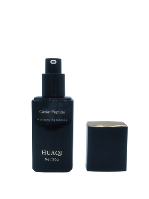 Grosso Luxo 30ml Quadrado Maquiagem Primer Serum Bottle Pump para Cosméticos com Custom Logo Printing Cap