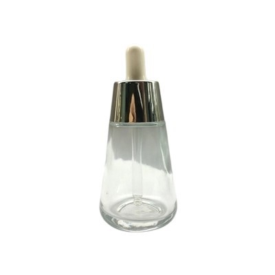 Cor que enverniza o cone branco do conta-gotas do colar de bambu de vidro da garrafa 30ml do conta-gotas
