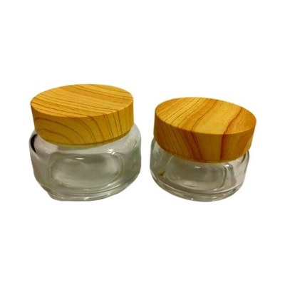 Recicle os frascos que de creme de vidro empacotar/Facial esfrega recipientes/garrafas cosméticos luxuosos do creme