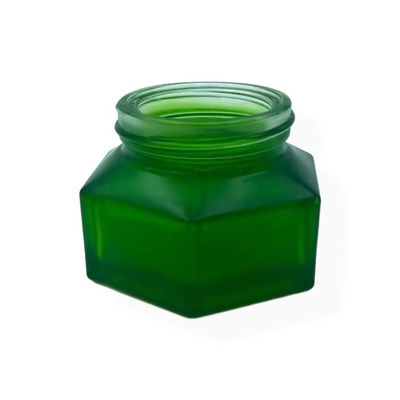 Frascos de cosméticos Embalagem 50g Frasco de Creme Esmeralda com acabamento de madeira Frasco de Creme com tampa de plástico