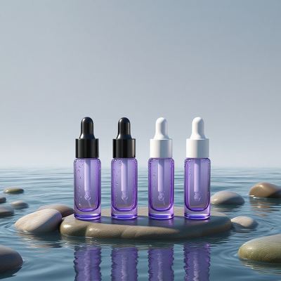Frasco conta-gotas redondo de 10ml para creme para os olhos ecológico - Frasco de amostra de óleo essencial para cuidados com os olhos com logotipo personalizado