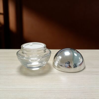 Glass Glass Jar 25g and 50g with Round Shape for Cream Product OEM Factory
