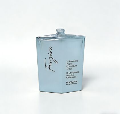 Best-seller Diamante-padrão Cap Perfume 100ml bordas distintas High-end frasco de perfume