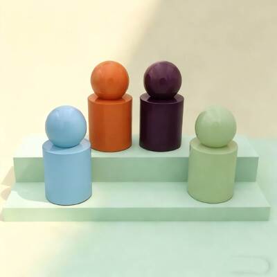 Frascos de Perfume de Vidro de Luxo Personalizados de 30ml e 50ml  Frasco de Vidro com Borrifador ou Bomba de Soro Tampa Redonda para Produto de Soro