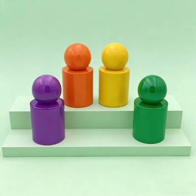 Frascos de Perfume de Vidro de Luxo Personalizados de 30ml e 50ml  Frasco de Vidro com Borrifador ou Bomba de Soro Tampa Redonda para Produto de Soro