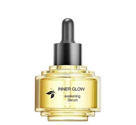 Frasco conta-gotas de vidro luxuoso de dois tons de 30ml, novo design elegante e sofisticado para frasco de óleo de essência para cuidados com a pele