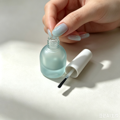 Botalhas de solução de esmalte de vidro fosco com logotipo de tampa de parafuso Impressão de 5ml Embalagem de escova de limpeza de prop