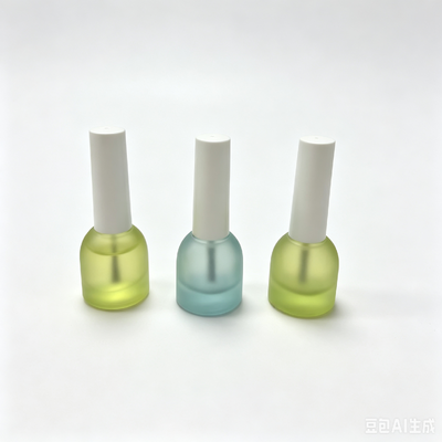 Botalhas de solução de esmalte de vidro fosco com logotipo de tampa de parafuso Impressão de 5ml Embalagem de escova de limpeza de prop